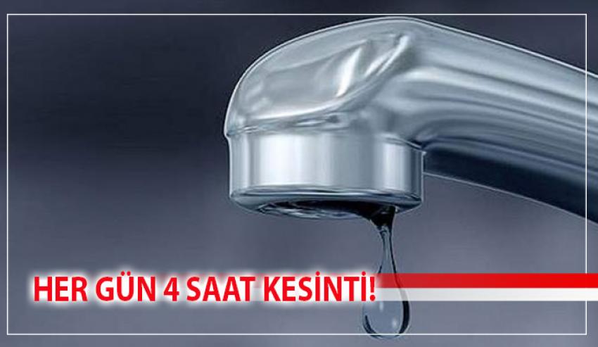 BUCA'DA O MAHALLEDE SU KESİNTİSİ