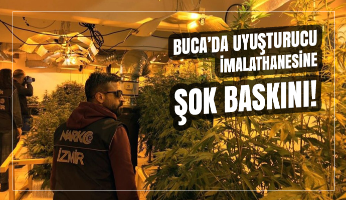 Oyun salonu görünümlü uyuşturucu imalathanesine polis baskını