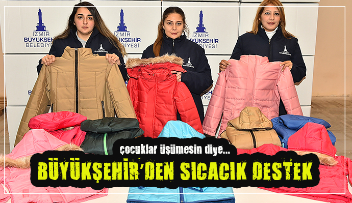 BÜYÜKŞEHİR'DEN 40 BİN ÖĞRENCİYE MONT YARDIMI!