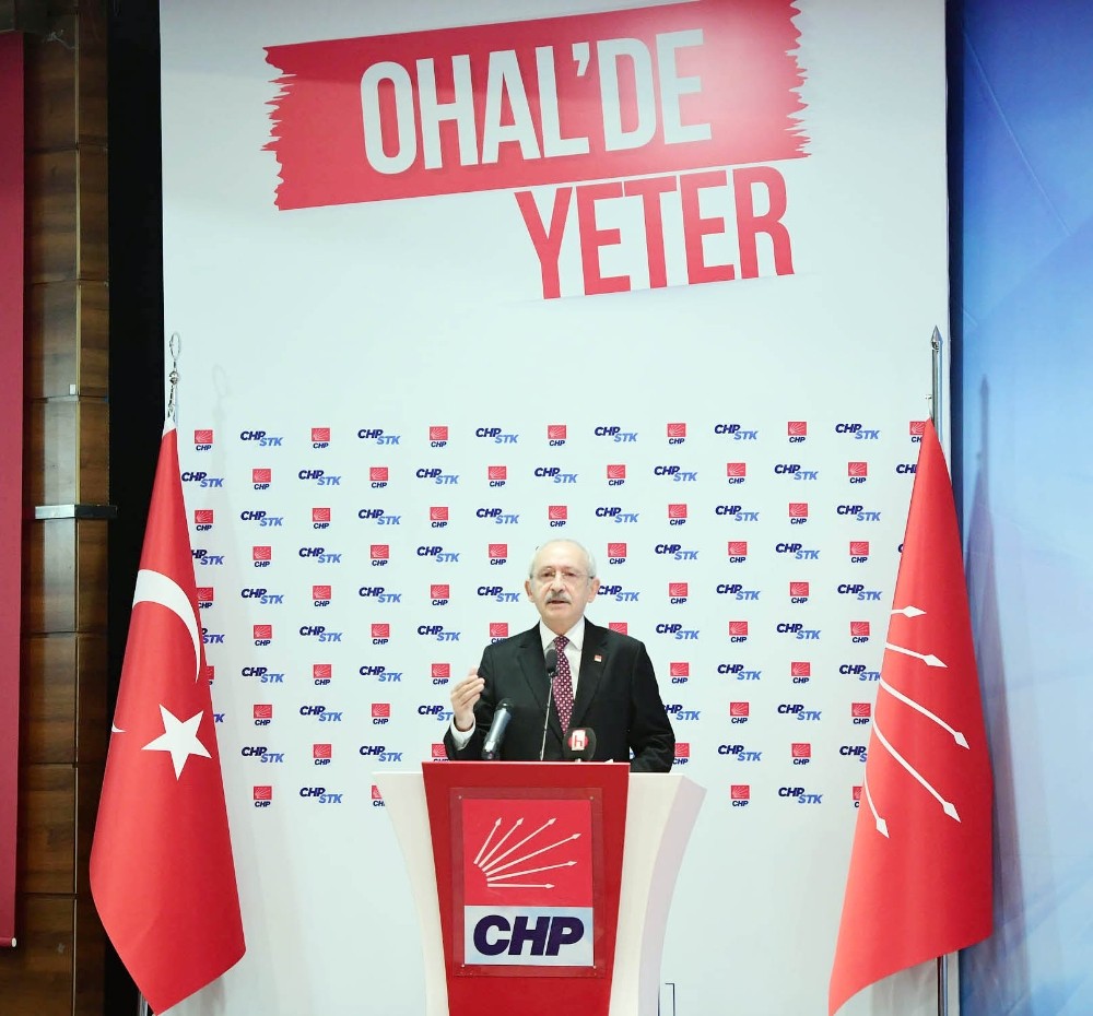 Kılıçdaroğlu, OHAL’de Yeter Forumu’nun açılışında konuştu