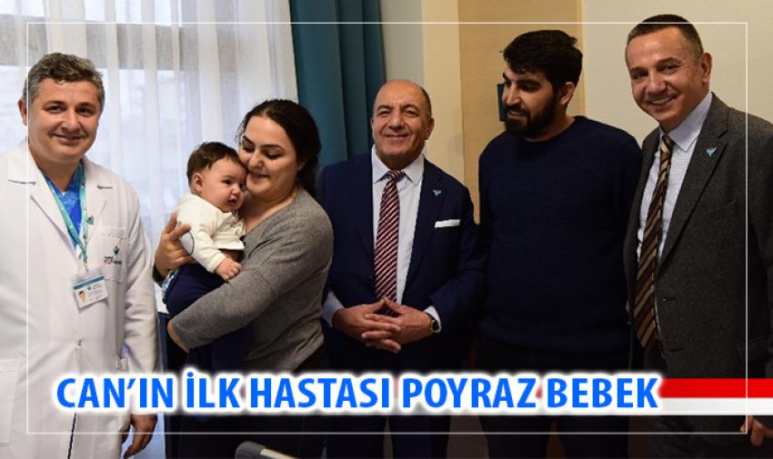 Yeni hastanenin ilk hastası Poyraz bebek oldu