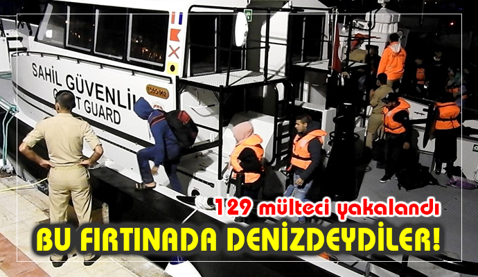 Çeşme’de 3 operasyonda 129 göçmen yakalandı