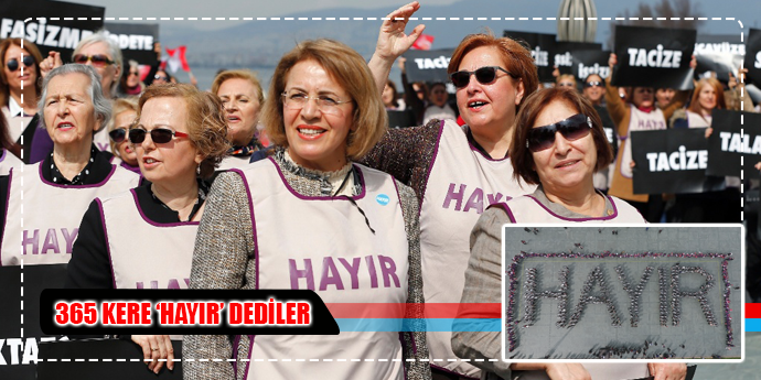 CHP'Lİ KADINLARDAN DİKKAT ÇEKİCİ EYLEM