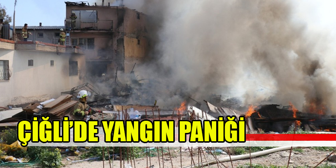 Hurdalık alanda çıkan yangın 3 katlı binayı yaktı