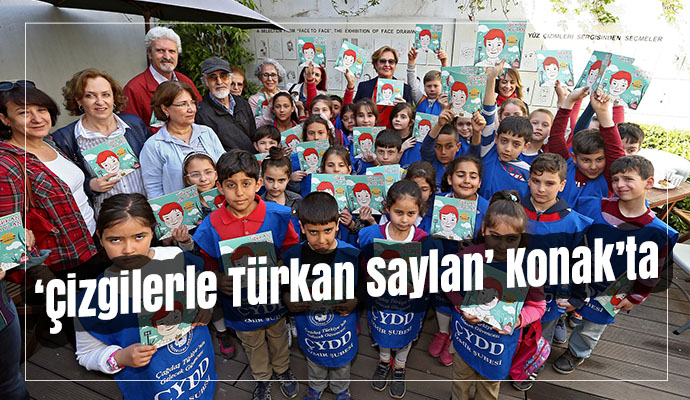 ‘Çizgilerle Türkan Saylan’ Konak’ta açıldı