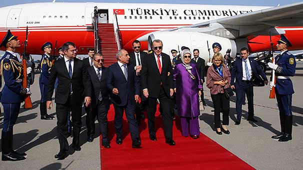 Tarihi gün; Cumhurbaşkanı Erdoğan, Baküʹde