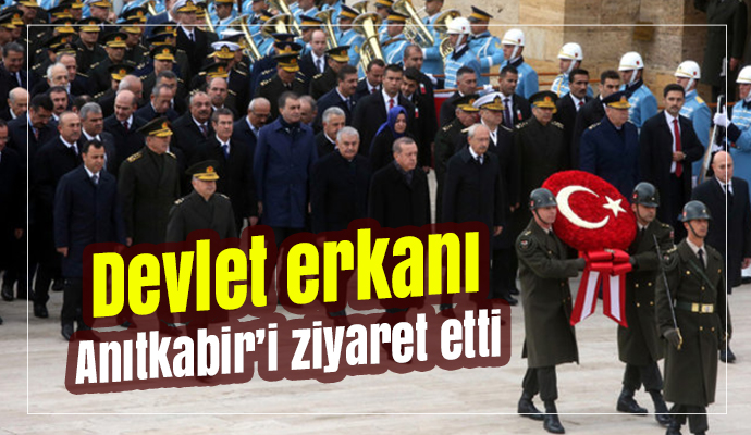 Devlet erkanı Anıtkabir’i ziyaret etti