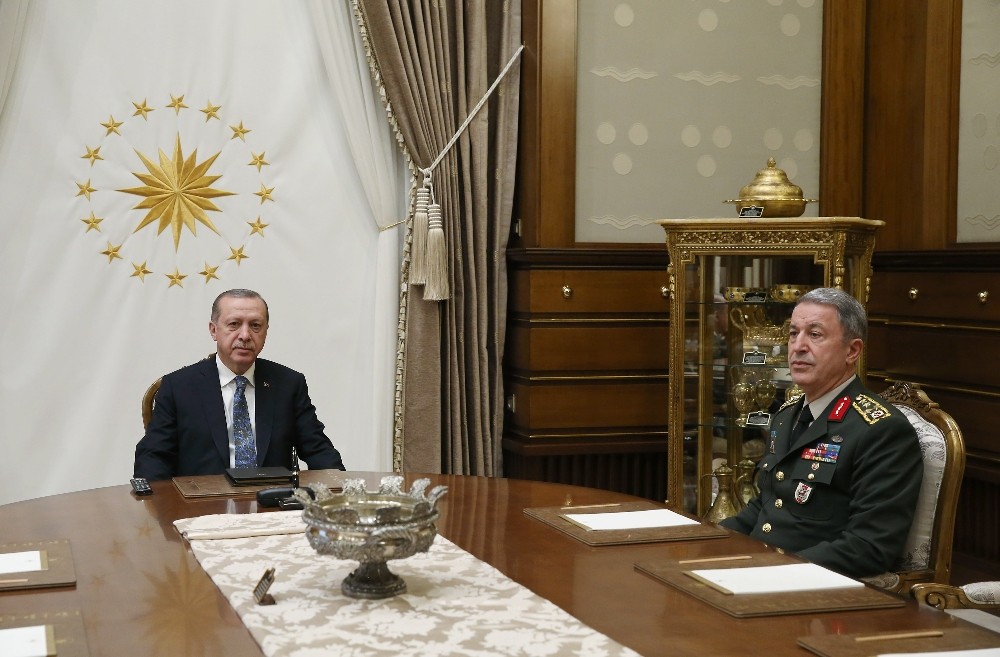 Cumhurbaşkanı Erdoğan, Orgeneral Akar’ı kabul etti