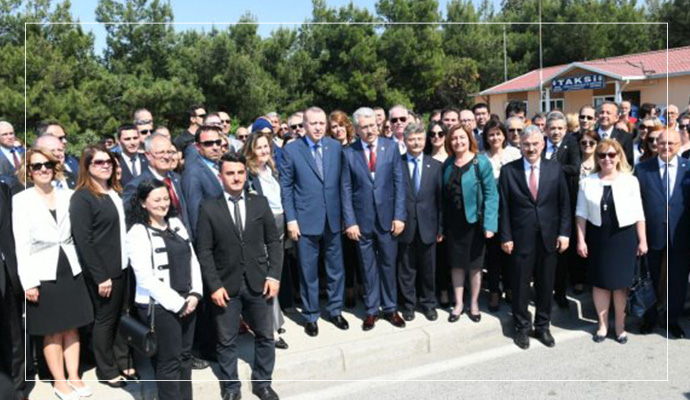 Egelilerden Cumhurbaşkanına sürpriz karşılama