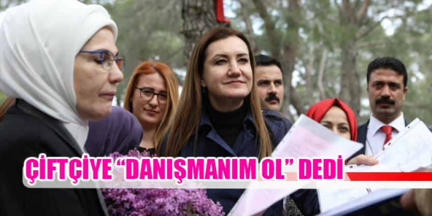 Emine Hanım'dan çiftçiye bahçe danışmanlığı teklifi