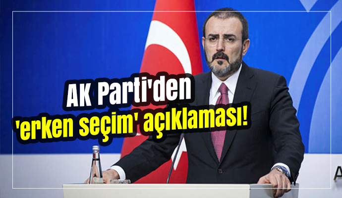 Kritik görüşme öncesi AK Parti'den 'erken seçim' açıklaması!