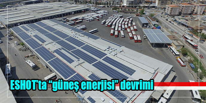 Elektrikli otobüslerin enerjisi bu çatıda üretilecek