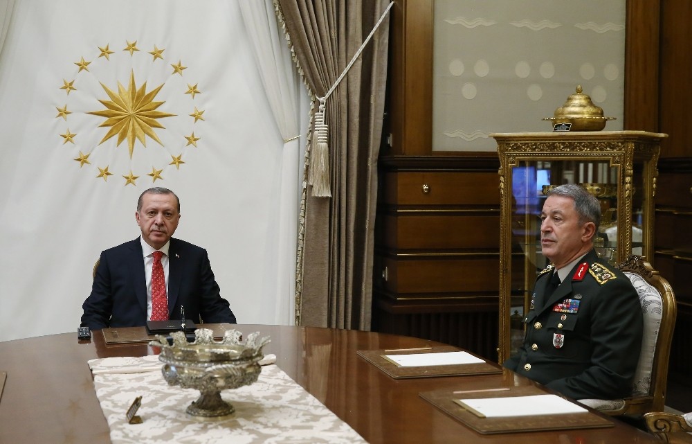 Cumhurbaşkanı Erdoğan, Orgeneral Akar’ı kabul etti