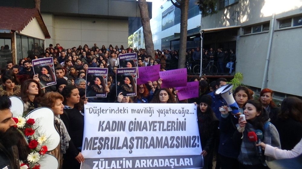 ÖLDÜRÜLEN ZÜLAL İÇİN TOPLANDILAR