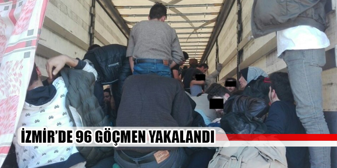 Yurt dışına kaçmaya çalışan 96 göçmen yakalandı