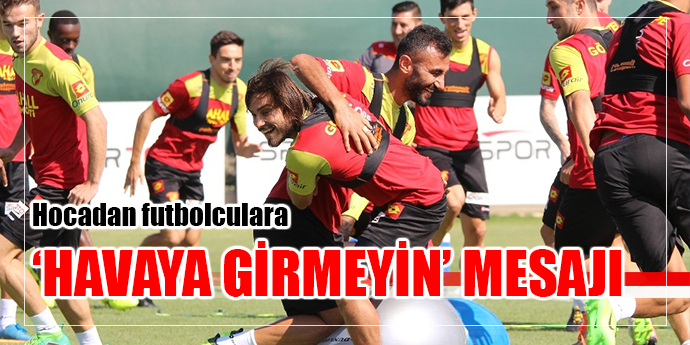 GÖZTEPE'NİN TEKNİK DİREKTÖRÜ KONUŞTU