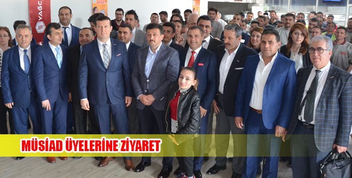 Hamza Dağ MÜSİAD İzmir’in Üye İşyerlerine Konuk Oldu