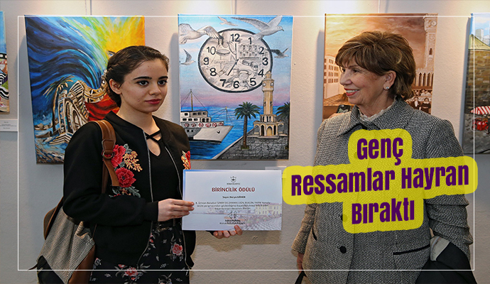 Genç ressamlar hayran bıraktı