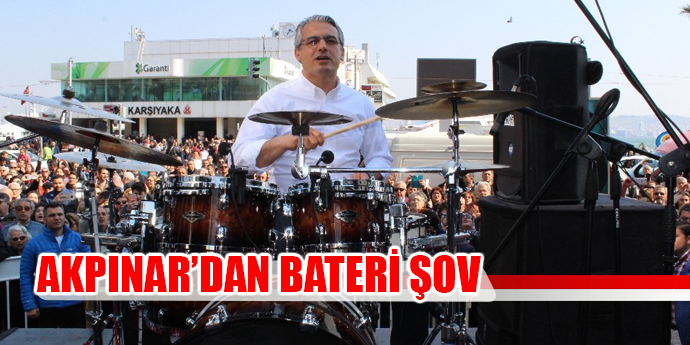Belediye başkanından bateri şov