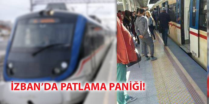 İZBAN treni boşaltıldı, yolcular tahliye edildi