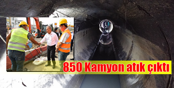 850 kamyon atık çıktı