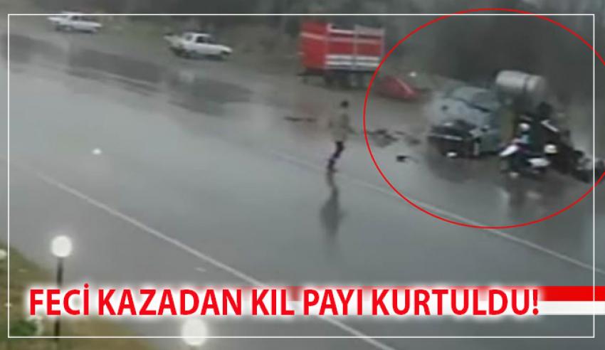 1 KİŞİNİN HAYATINI KAYBETTİĞİ KAZA KAMERALARA BÖYLE YANSIDI