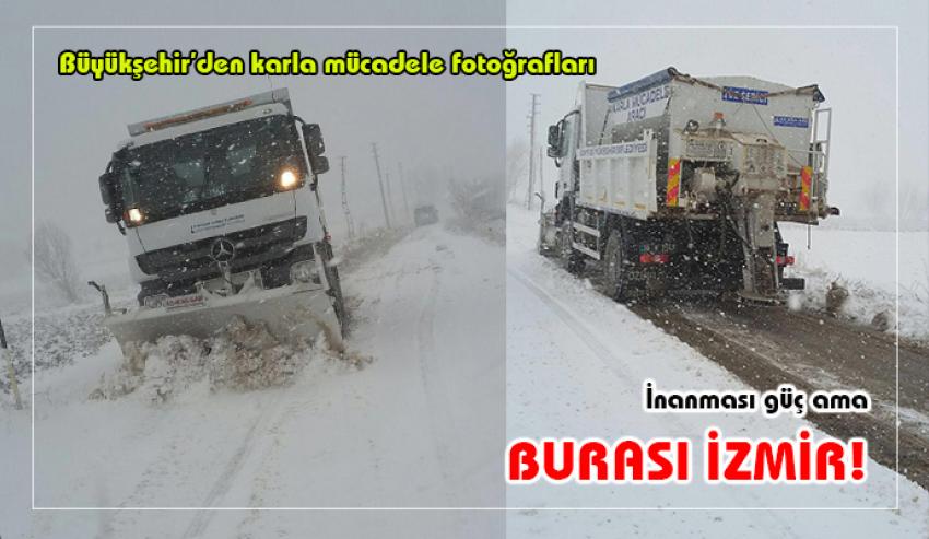 İzmir'de karla mücadele başladı