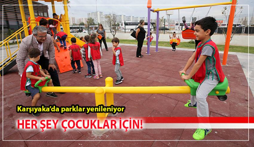 Karşıyaka’nın parklarına modern dokunuş