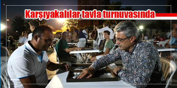 Karşıyakalılar tavla turnuvasında buluştu