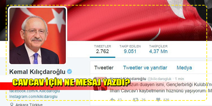 CHP Lideri Kılıçdaroğlu’ndan Cavcav mesajı
