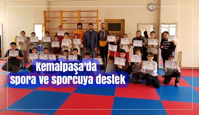 Kemalpaşa'da spora ve sporcuya destek sürüyor