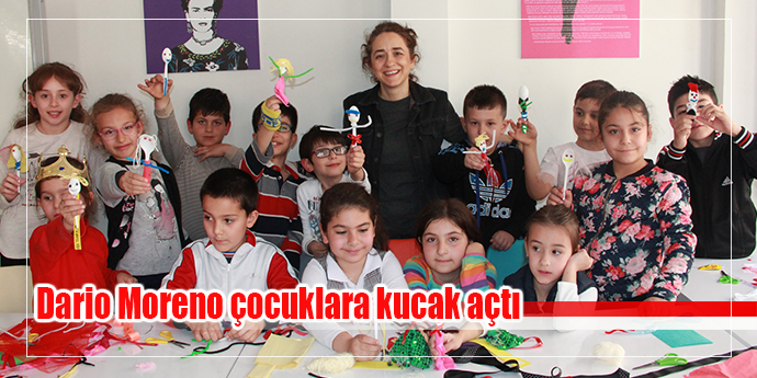 Dario Moreno çocuklara kucak açtı