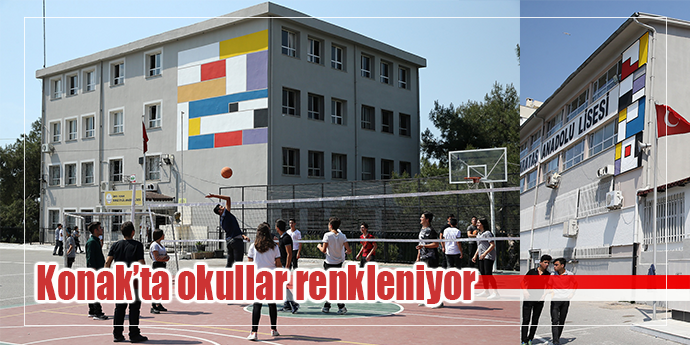 Konak’tan okulları ‘renklendiren’ hizmet