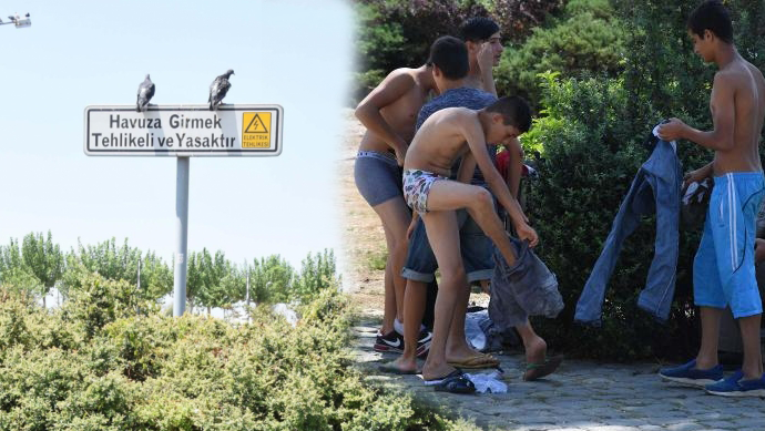 İZMİR ZABITASI HAVUZ NÖBETİNDE!