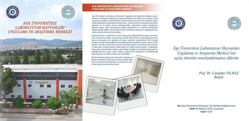 Ege’de, Laboratuvar Hayvanları Uygulama ve Araştırma Merkezi açılıyor!