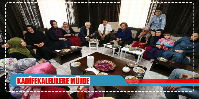Başkan Pekdaş’tan Kadifekalelilere müjde