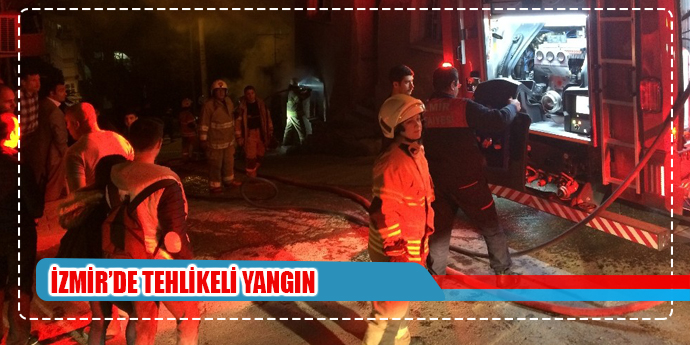 İzmir’de metruk bir binada yangın çıktı