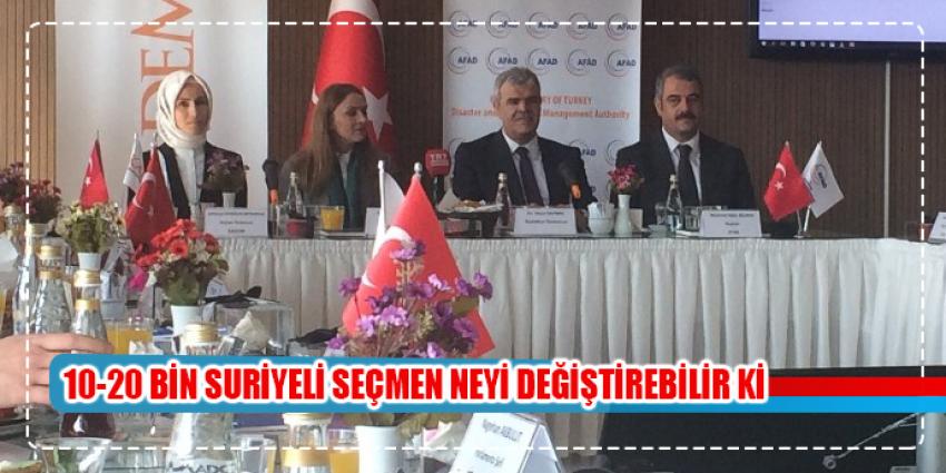 Başbakan Yardımcısı Veysi Kaynak: ''10 bin 20 bin Suriyeli seçmen neyi değiştirebilir?”