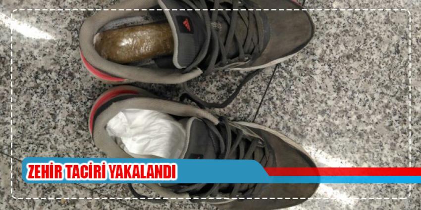 Zehir taciri havalimanında yakalandı