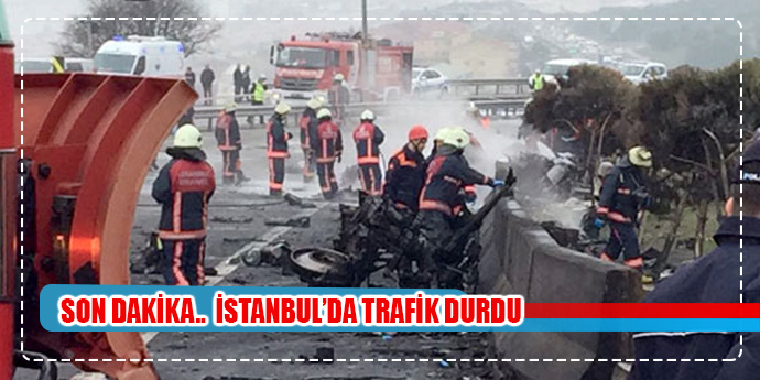 SON DAKİKA.. İSTANBUL'DA TRAFİK DURDU