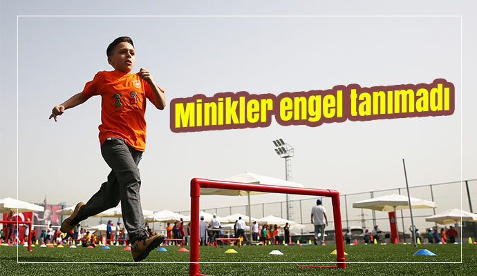Minikler engel tanımadı