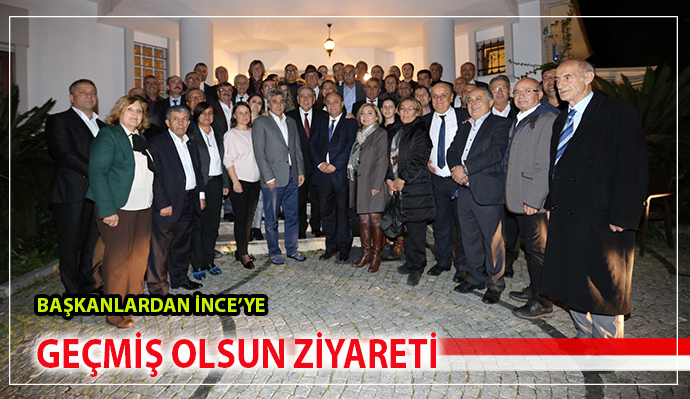 KOCAOĞLU VE BAŞKANLARDAN İNCE'YE ZİYARET