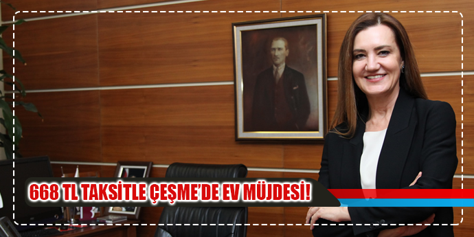668 TL TAKSİTLE ÇEŞME'DE EV!