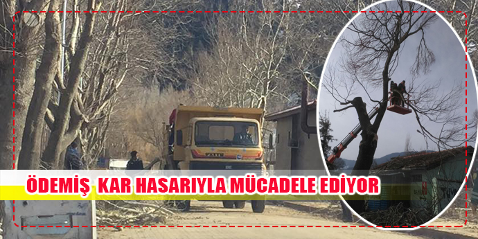 ÖDEMİŞ KAR HASARINI TEMİZLİYOR!