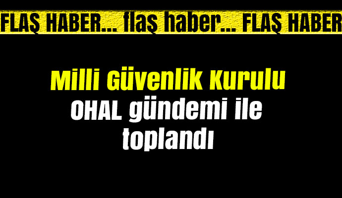 Milli Güvenlik Kurulu, OHAL gündemi ile toplandı