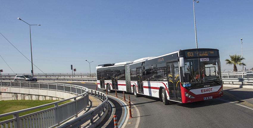 İZMİR'İN YENİ OTOBÜSLERİ YOLLARDA