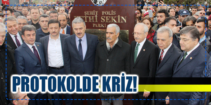 BAYRAKLI'DA PROTOKOL KRİZİ
