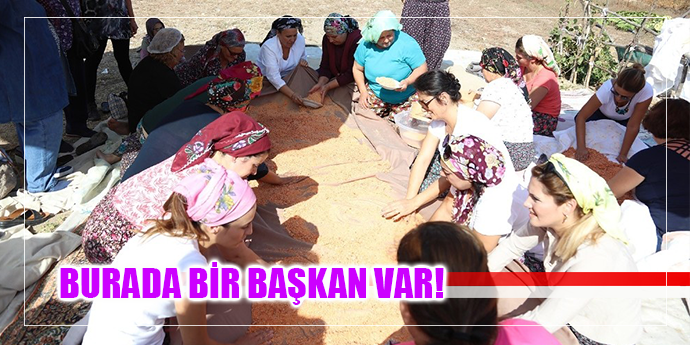Başkan Uyar, kadınlarla tarhana yaptı