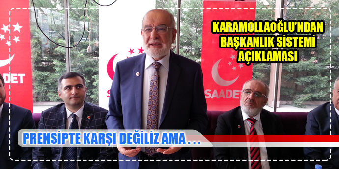 BAŞKANLIĞA PRENSİP OLARAK KARŞI DEĞİLİZ