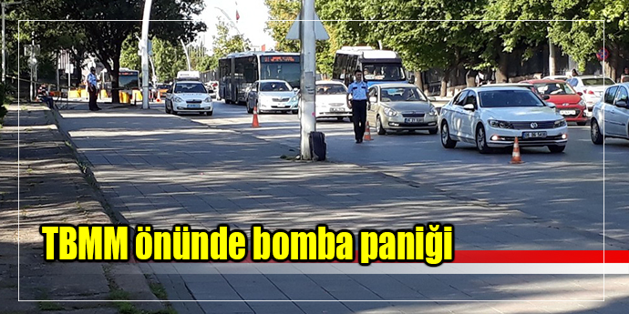TBMM önünde bomba paniği